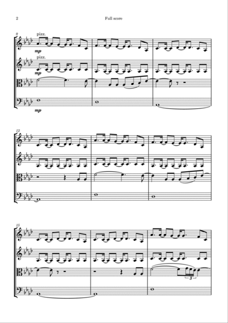 What About Us String Quartet scores gallery preview page 2