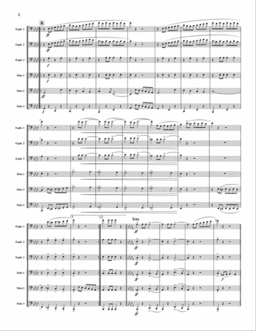 Rolling Thunder Euphonium scores gallery preview page 2