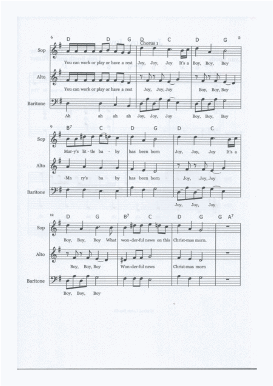 Joy Joy JOy Small Ensemble scores gallery preview page 3