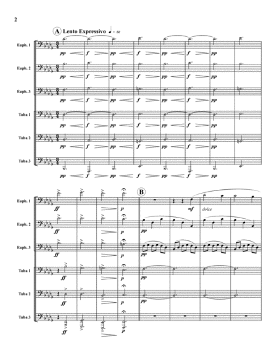 In Memoriam Euphonium scores gallery preview page 3