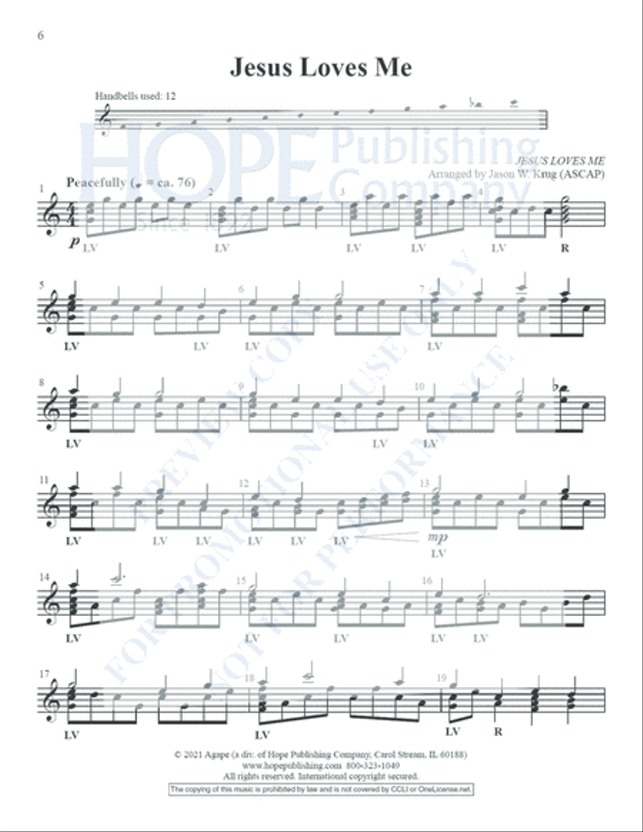 Small But Mighty Vol 1 for 12 Bells Handbell Choir scores gallery preview page 7
