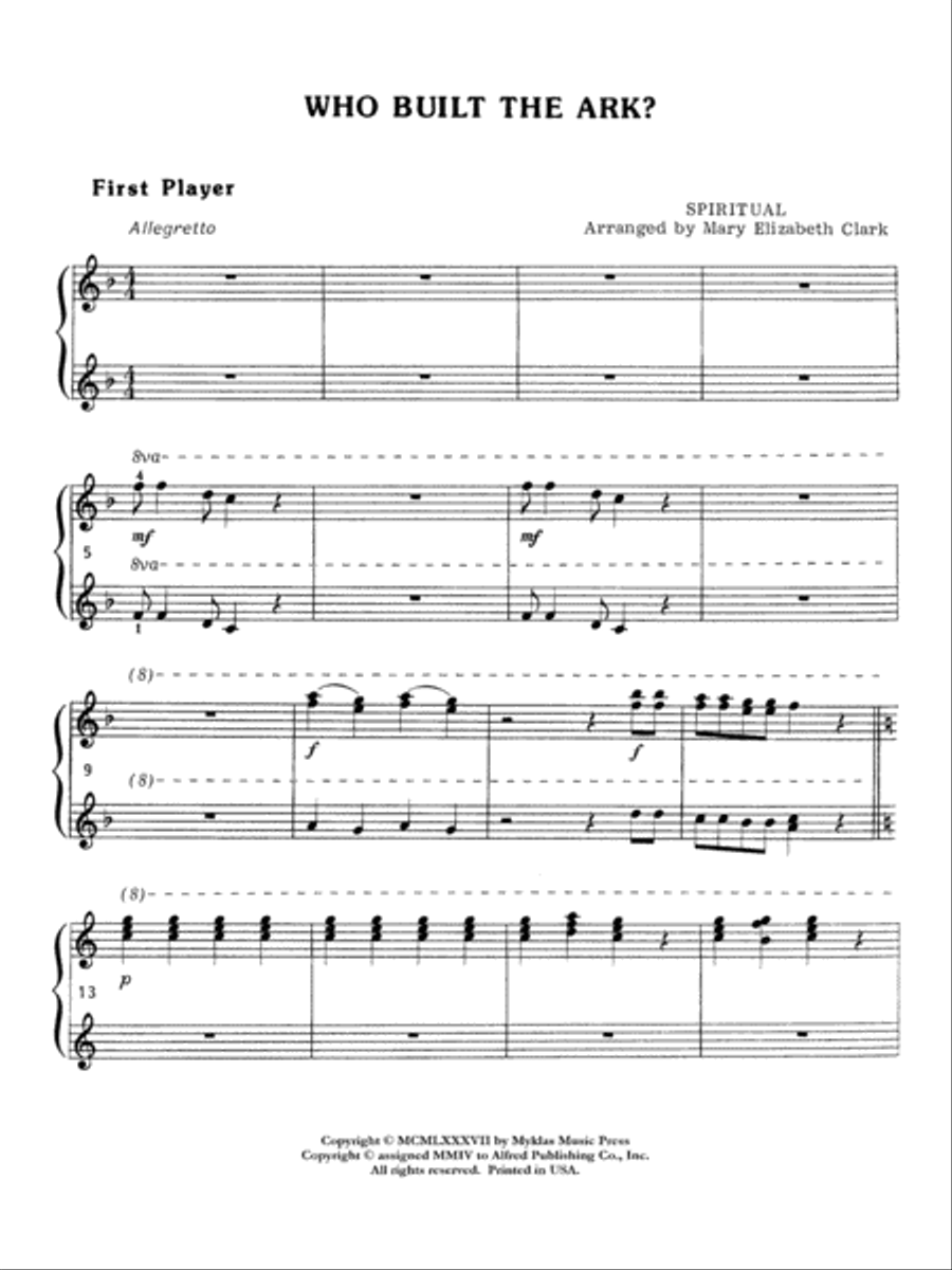 Who Built the Ark? Small Ensemble scores gallery preview page 2