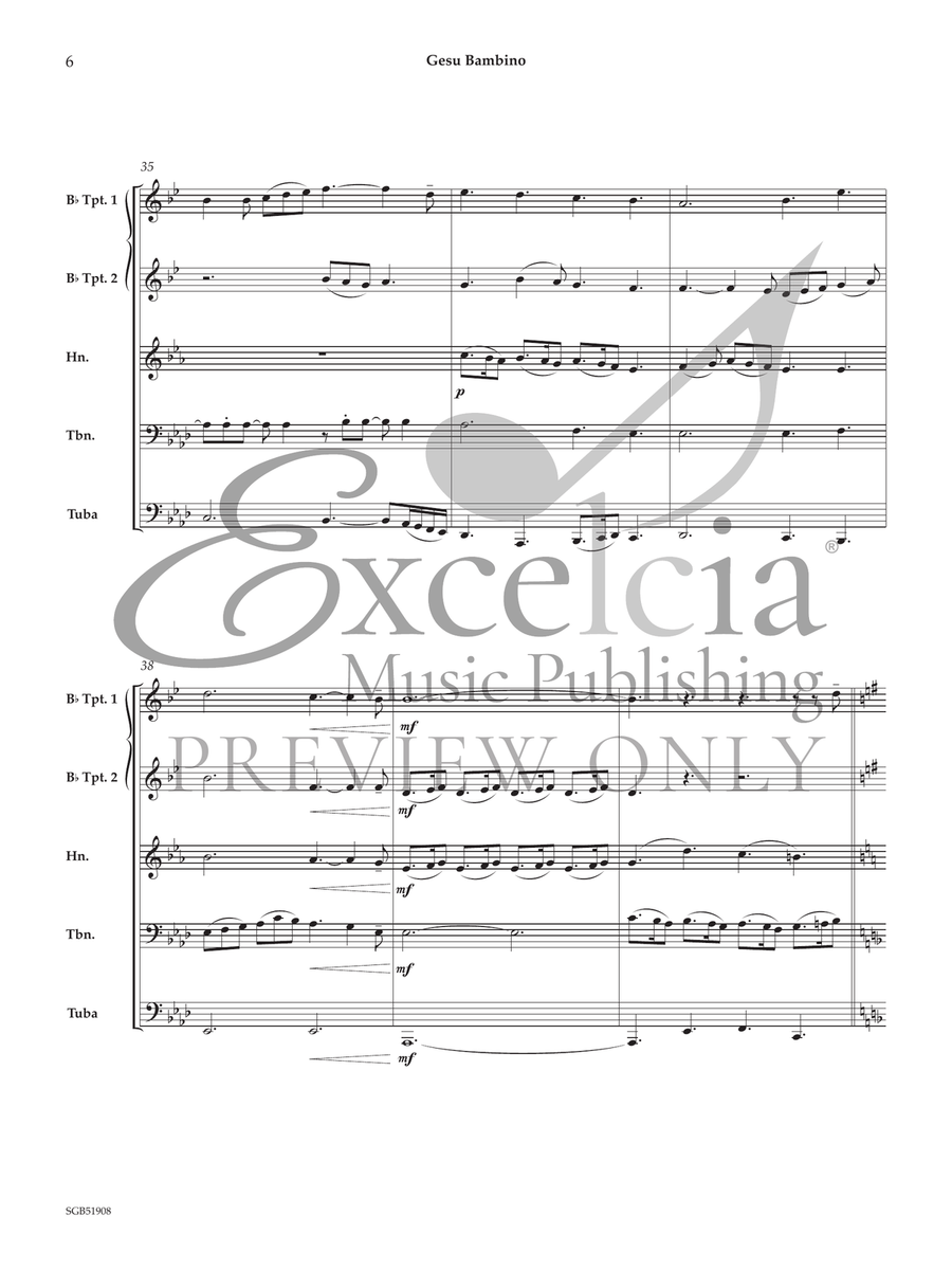 Gesu Bambino Horn scores gallery preview page 7