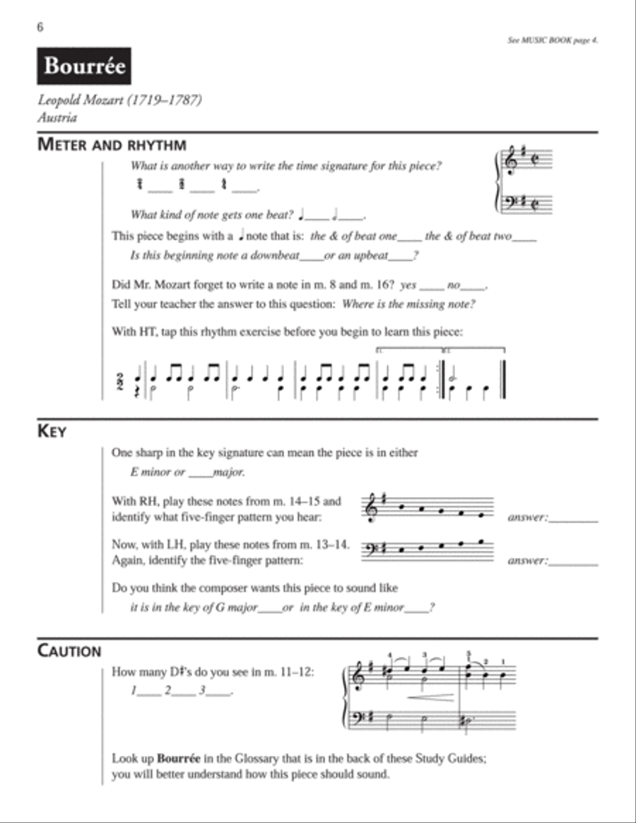 First Impressions: Music and Study Guides, Volume C