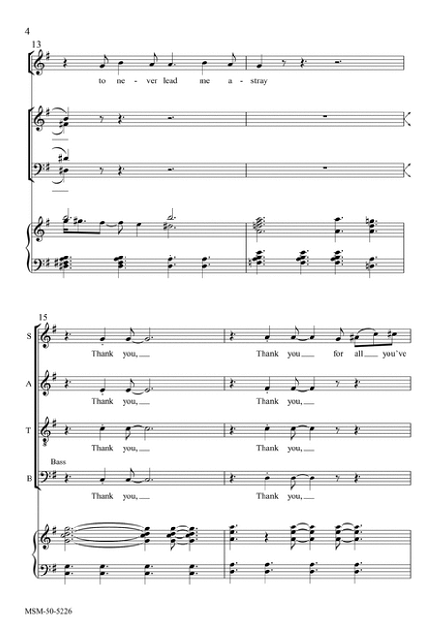 Lord, I Am Grateful Lord, I Am Grateful 4-Part scores gallery preview page 4