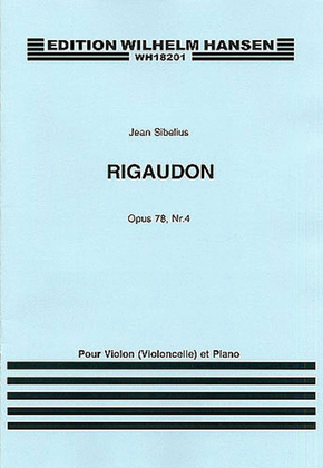 Book cover for Jean Sibelius: Rigaudon Op.78 No.4