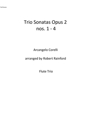 Book cover for Trio Sonatas Op 2 nos 1-4