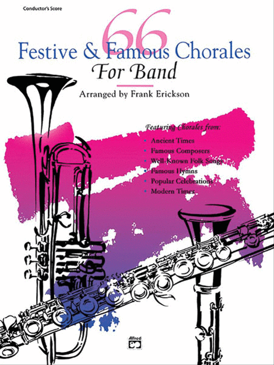 66 Festive & Famous Chorales for Band Concert Band scores gallery preview page 1
