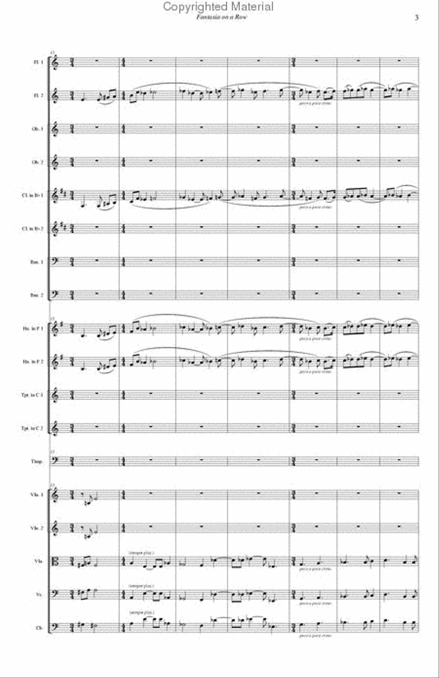 Fantasia on a Row Fantasia on a Row Chamber Orchestra scores gallery preview page 5