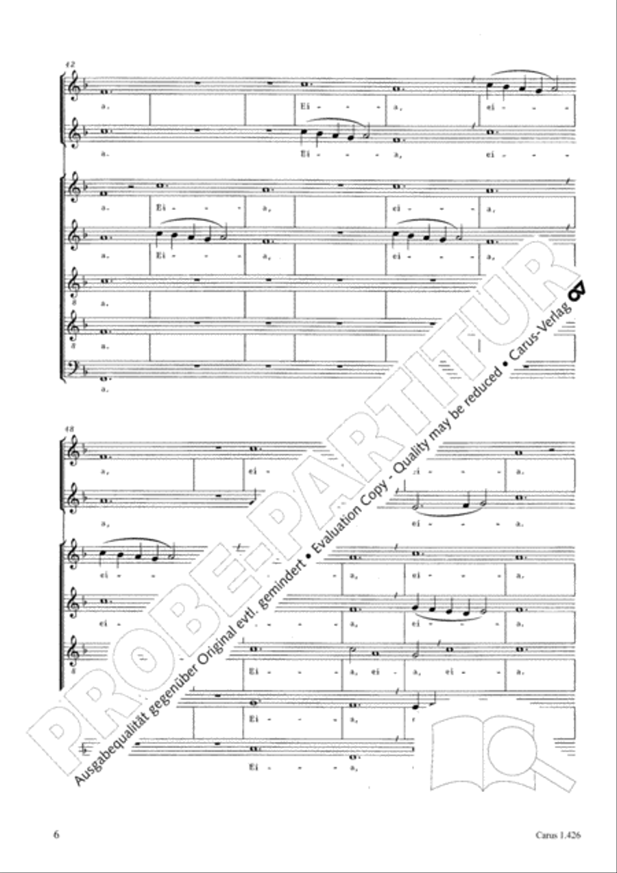 Singt, ihr lieben Christen all SATTB scores gallery preview page 6