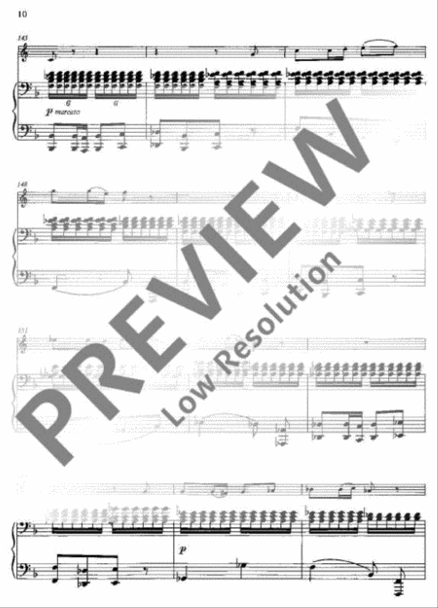 Variations of a Swiss Folksong Horn scores gallery preview page 11