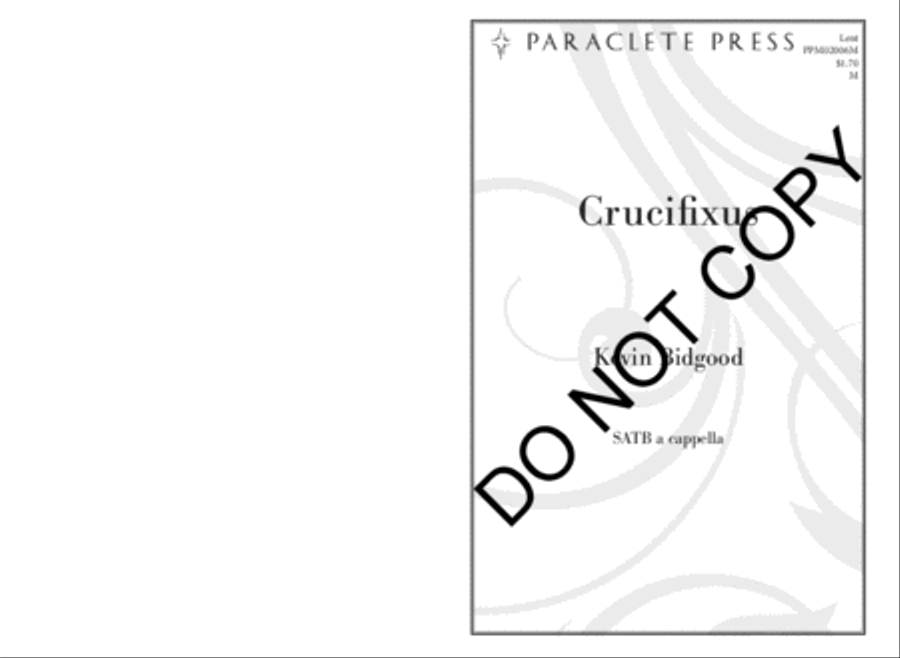 Crucifixus 4-Part scores gallery preview page 2