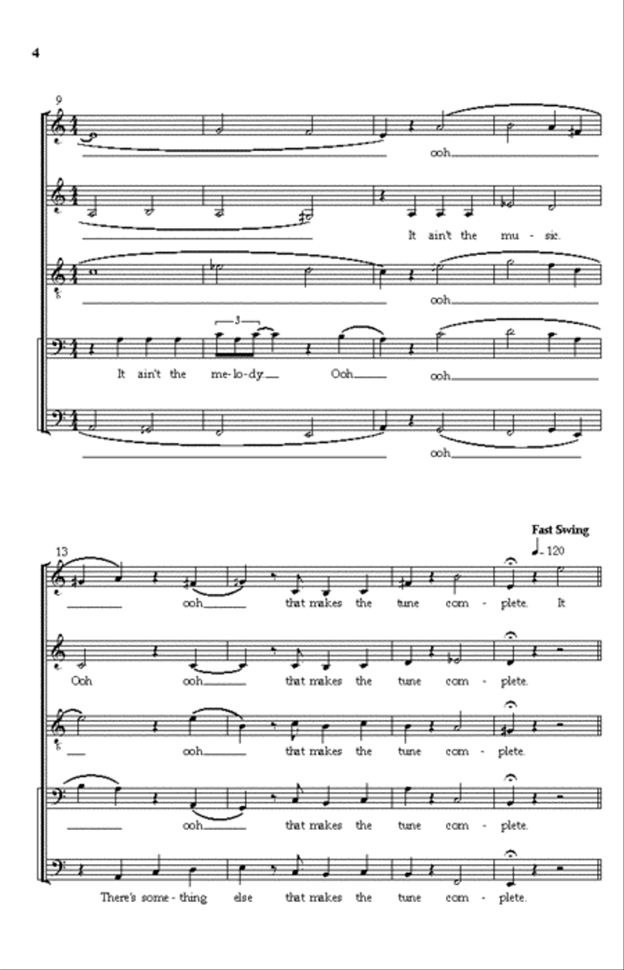 It Don't Mean a Thing Choir scores gallery preview page 3