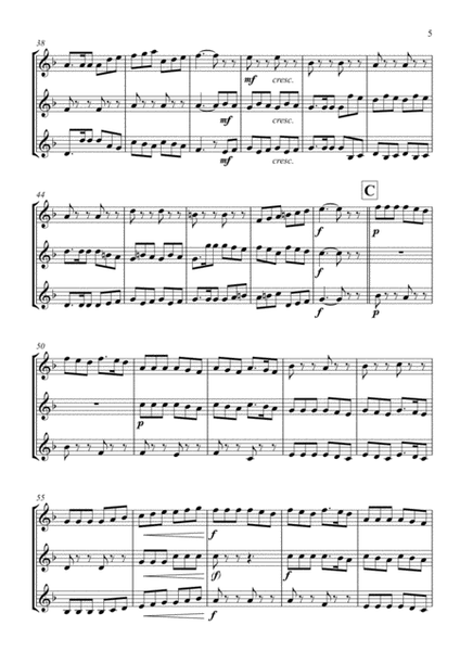 Clarinet Trio - Fa-la-la, Fa-la-la (A clarinets) image number null