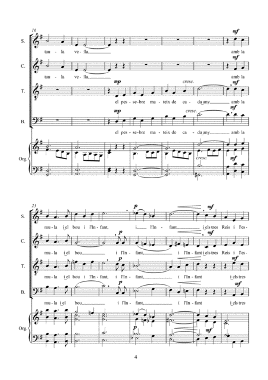 Nadala Nadala 4-Part scores gallery preview page 6
