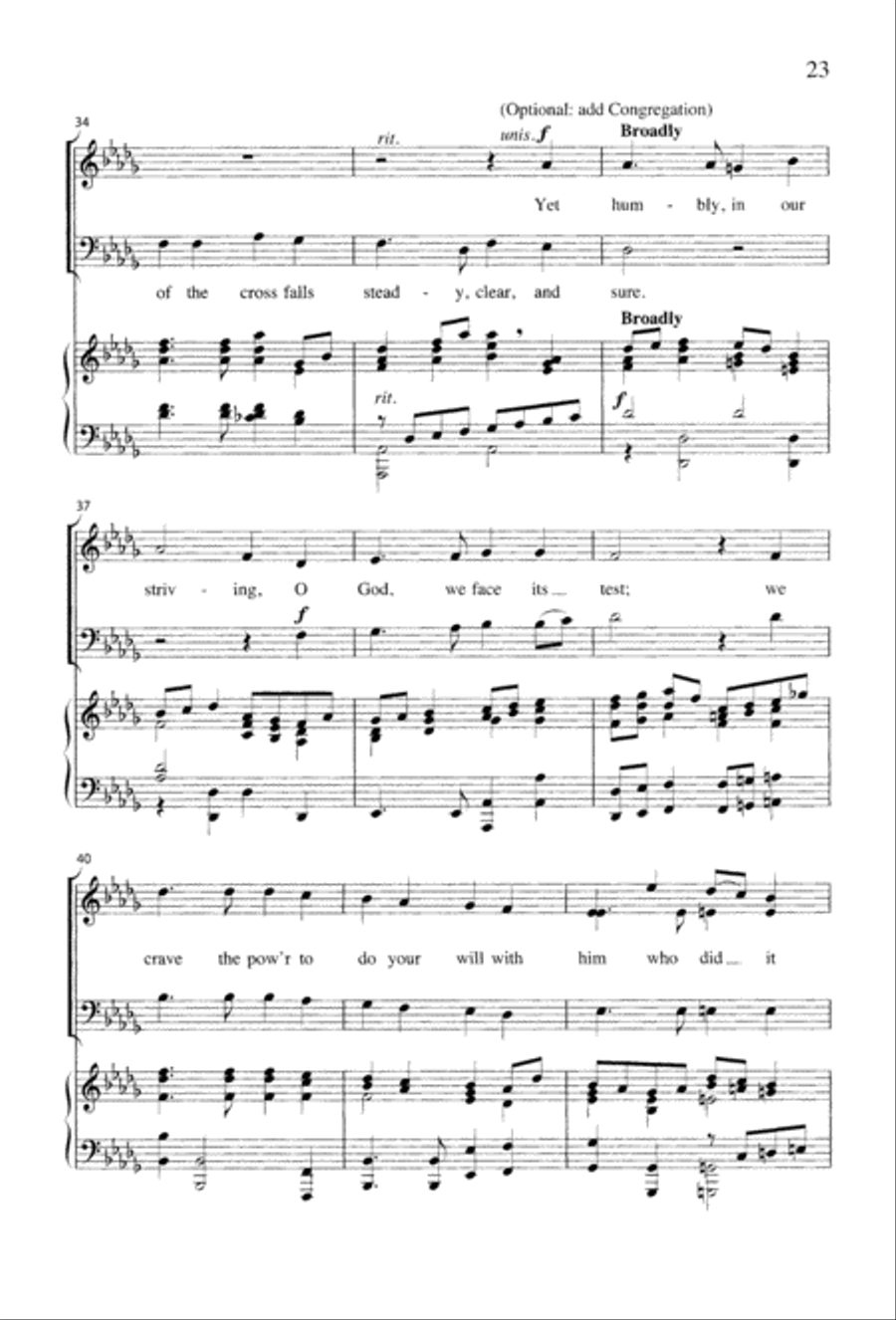 Christ the Crucified 3-Part scores gallery preview page 25