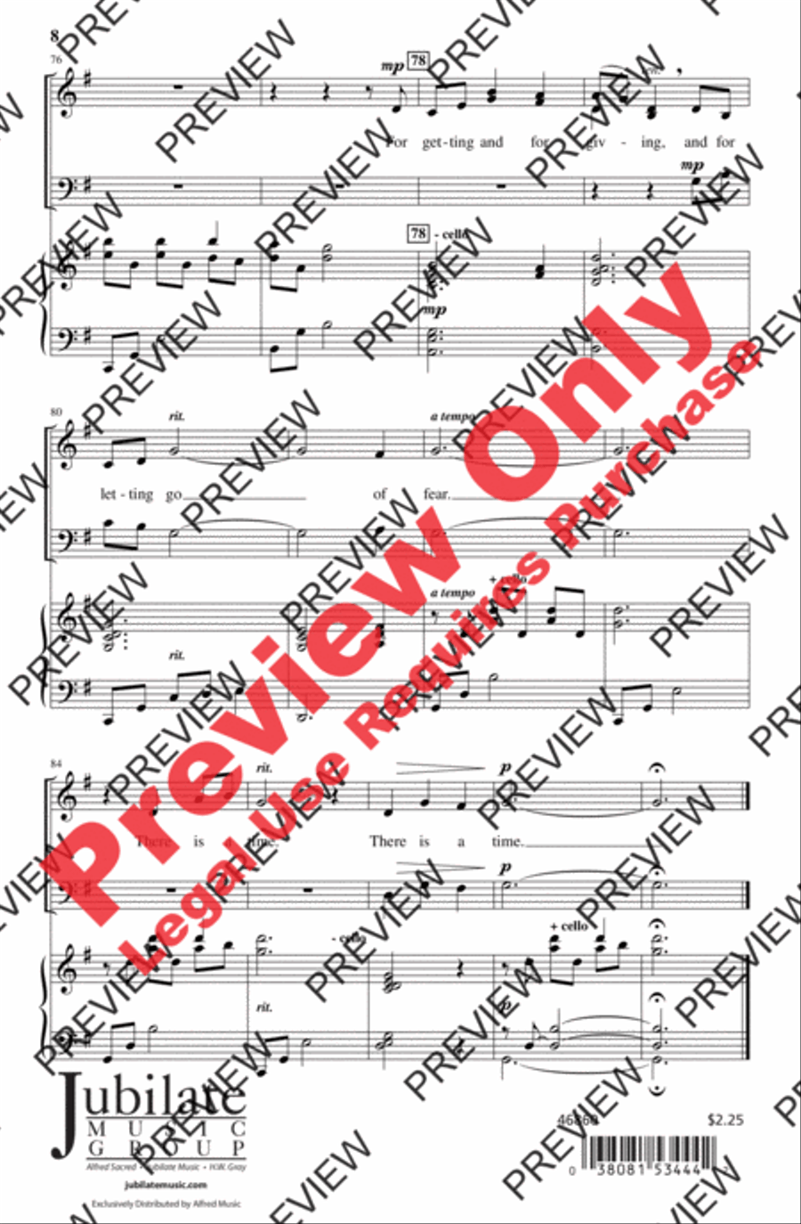 There Is a Time There Is a Time 4-Part scores gallery preview page 8