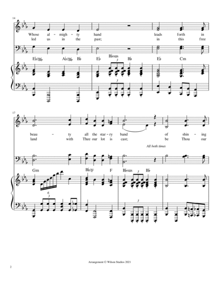 God of Our Fathers--SATB Choir image number null