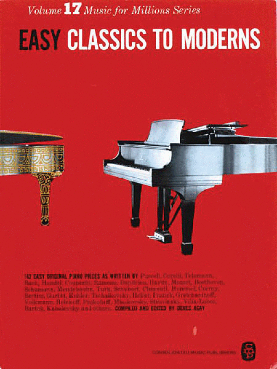 Easy Classics to Moderns Piano Solo scores gallery preview page 1