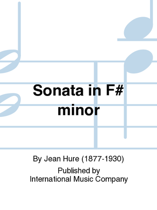 Book cover for Sonata In F# Minor