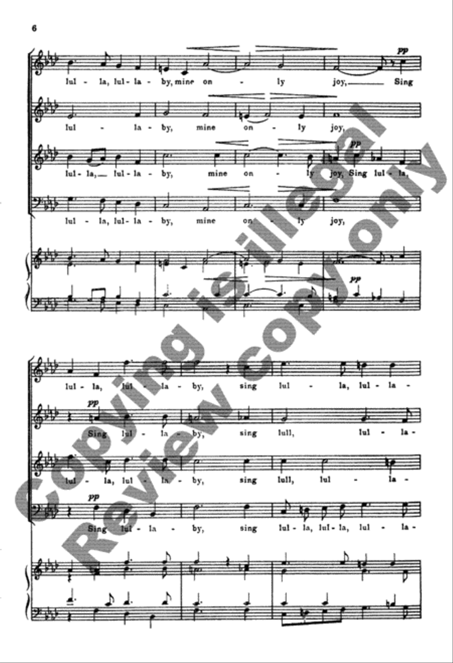 Upon My Lap My Sov'reign Sits 4-Part scores gallery preview page 5