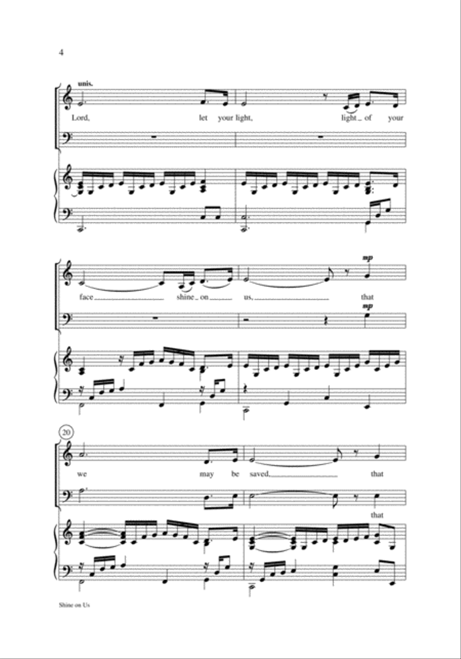 Shine on Us Shine on Us 4-Part scores gallery preview page 4
