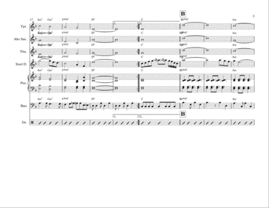 Let's Stay Together Brass Ensemble scores gallery preview page 3