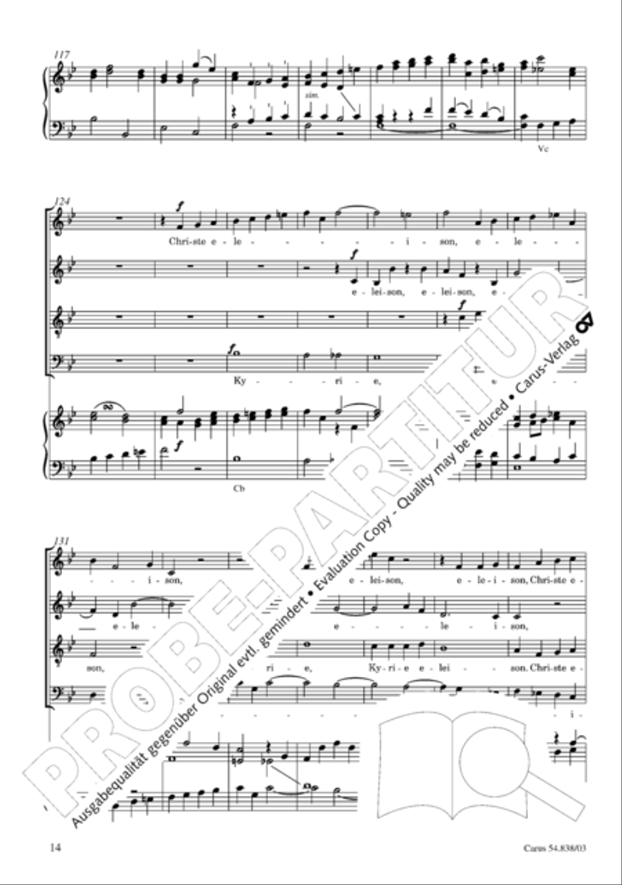 Requiem in B 4-Part scores gallery preview page 19