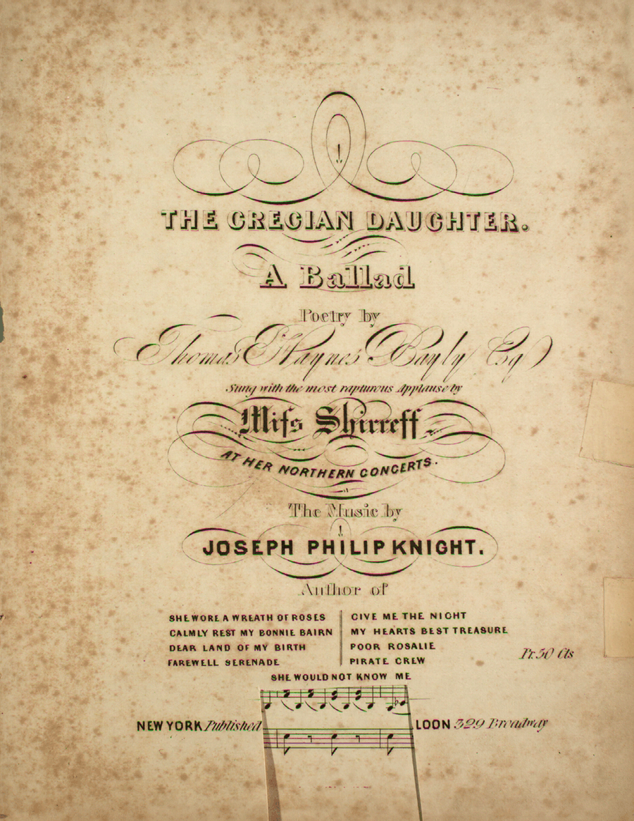 The Grecian Daughter. A Ballad
