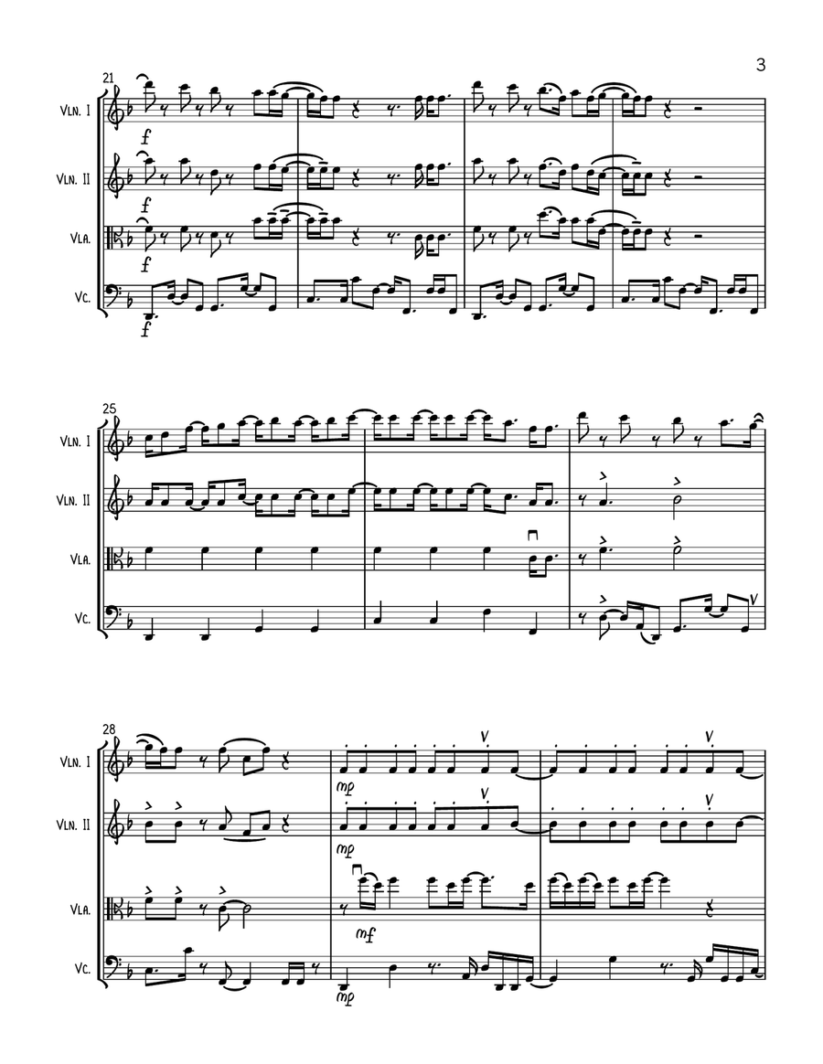 Dynamite String Quartet scores gallery preview page 3