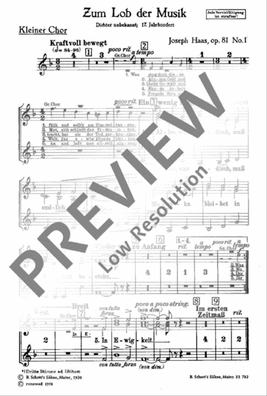 Zum Lob der Musik TB scores gallery preview page 3
