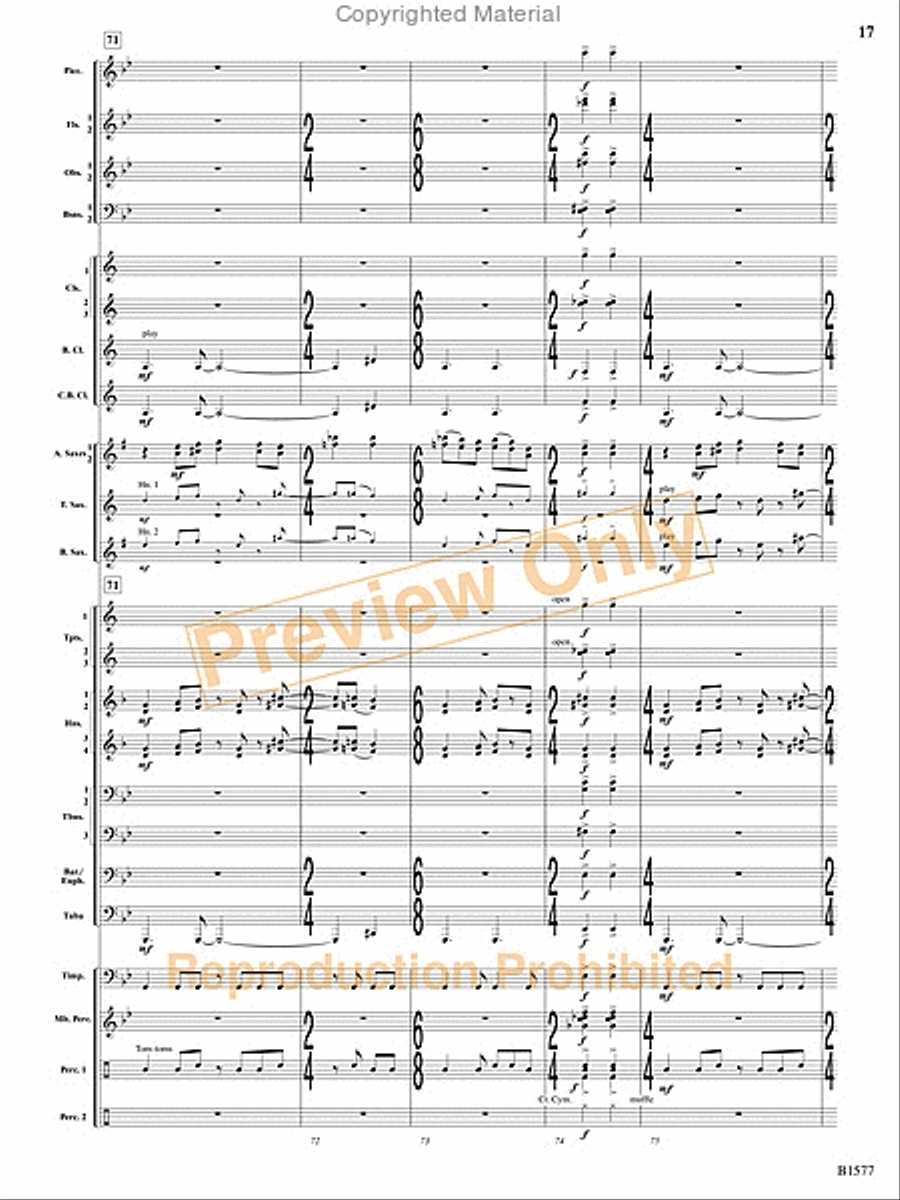 Evocatio Evocatio Concert Band scores gallery preview page 18