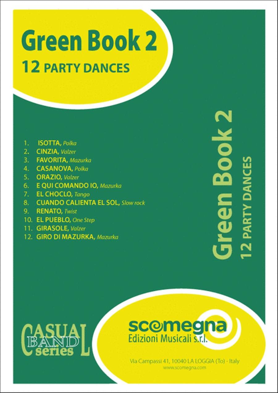 Green Book Vol. 2 - 12 Dance Numbers Marching Band scores gallery preview page 1