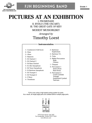 Pictures at an Exhibition: Score