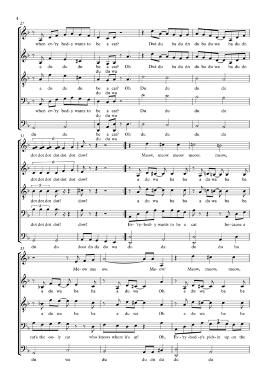 Ev'rybody Wants To Be A Cat Divisi scores gallery preview page 4