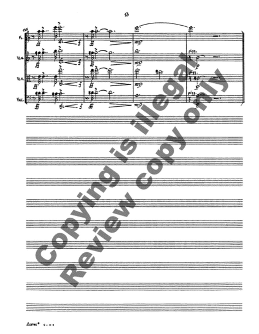 Celebration Flute Quartet scores gallery preview page 7