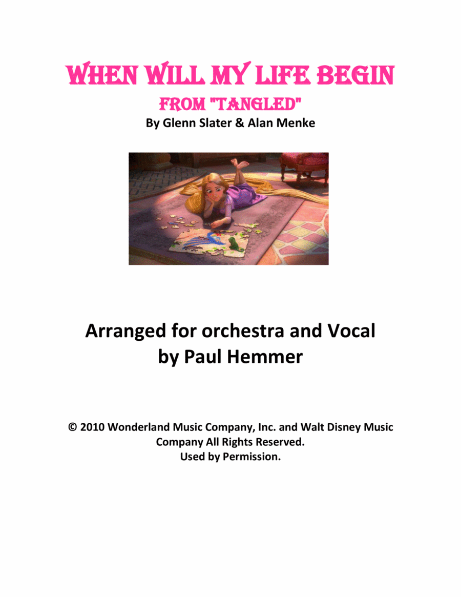 Once Upon A Dream Full Orchestra scores gallery preview page 1