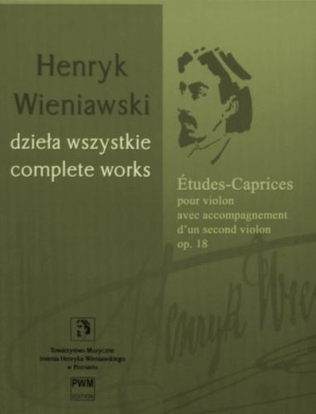 Book cover for Études-Caprices Op. 18 For 2 Violins