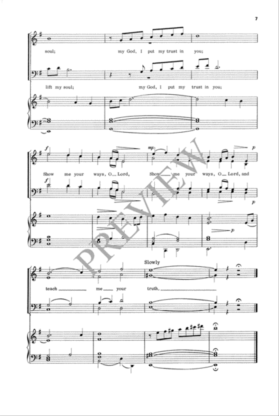 To You, O Lord, I Lift My Soul 4-Part scores gallery preview page 8