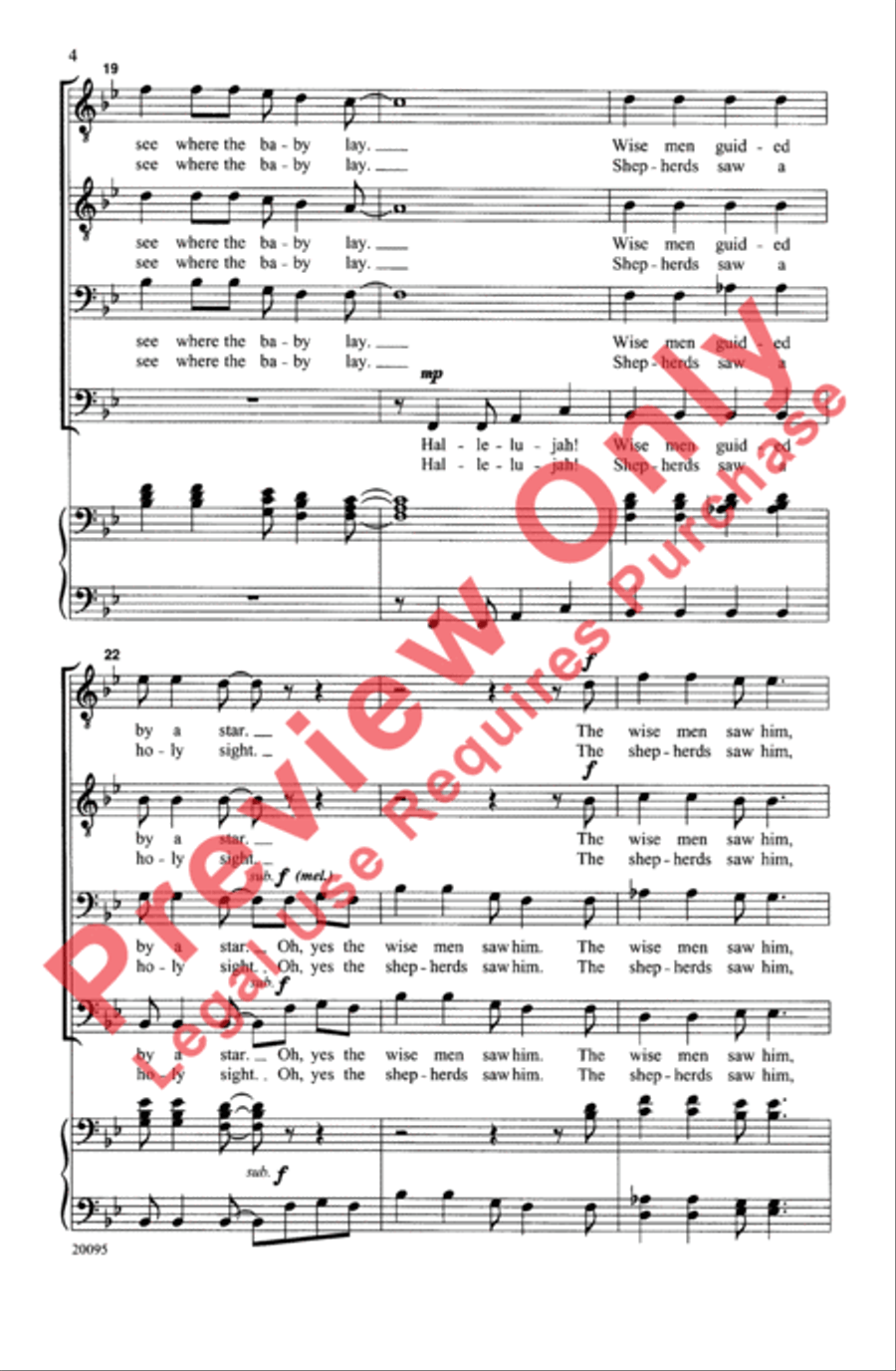 Good News! (A Christmas Spiritual) Men's Choir scores gallery preview page 4