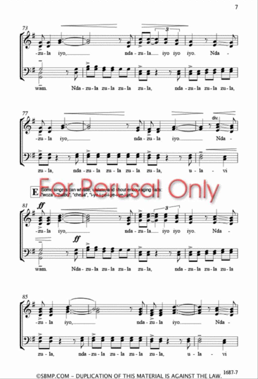 Ndandihleli - SATB Ndandihleli - SATB 4-Part scores gallery preview page 6