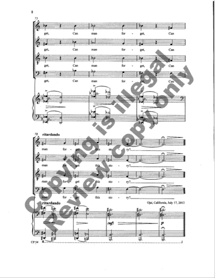 Hymn to the Nativity 4-Part scores gallery preview page 8