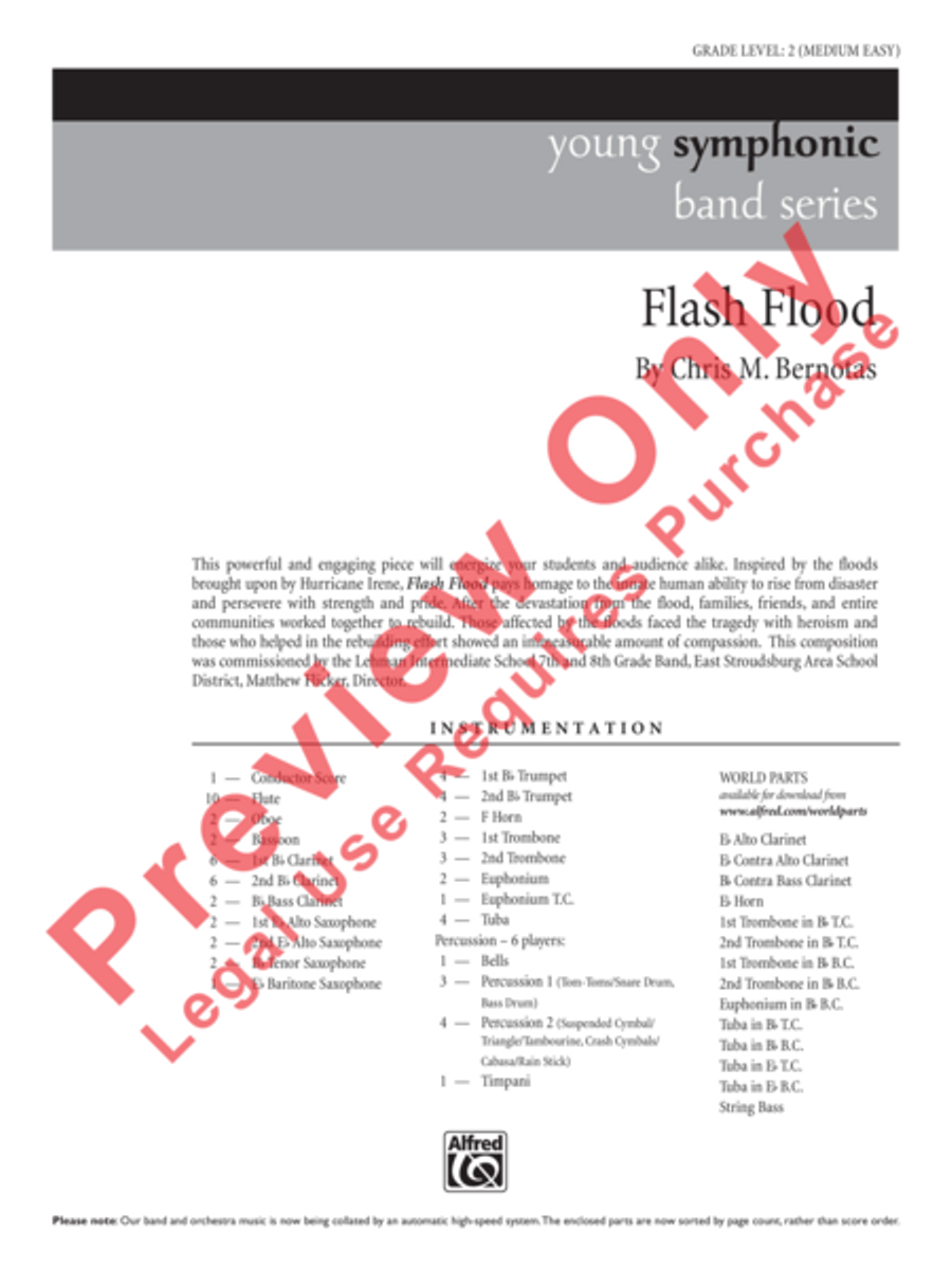 Flash Flood Concert Band scores gallery preview page 17