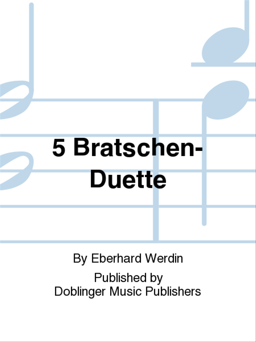 5 Bratschen-Duette 5 Bratschen-Duette School and Community scores gallery preview page 1