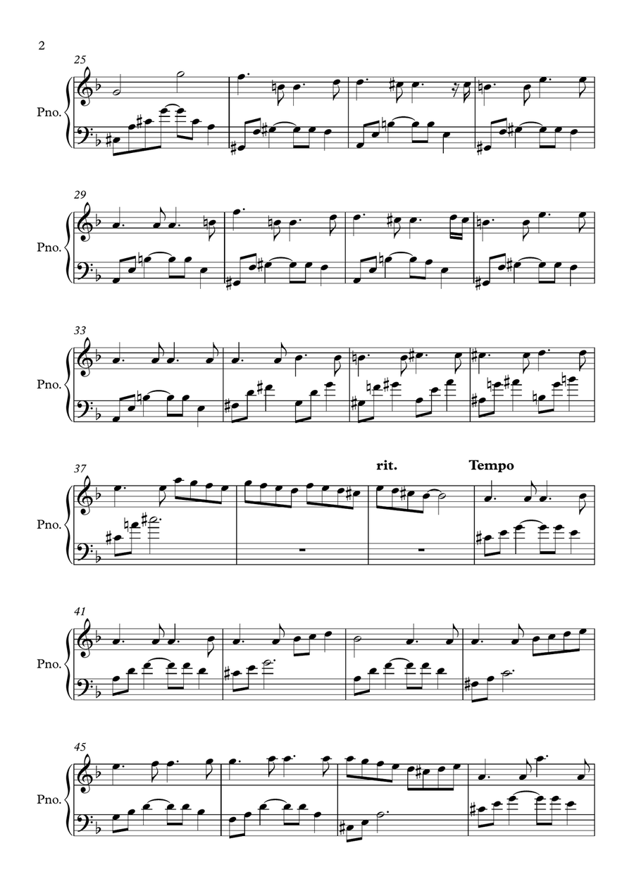 La Madonna La Madonna Piano Solo scores gallery preview page 2