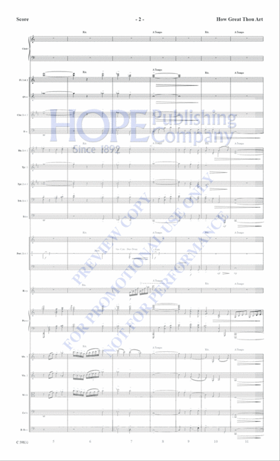 How Great Thou Art Choir scores gallery preview page 3