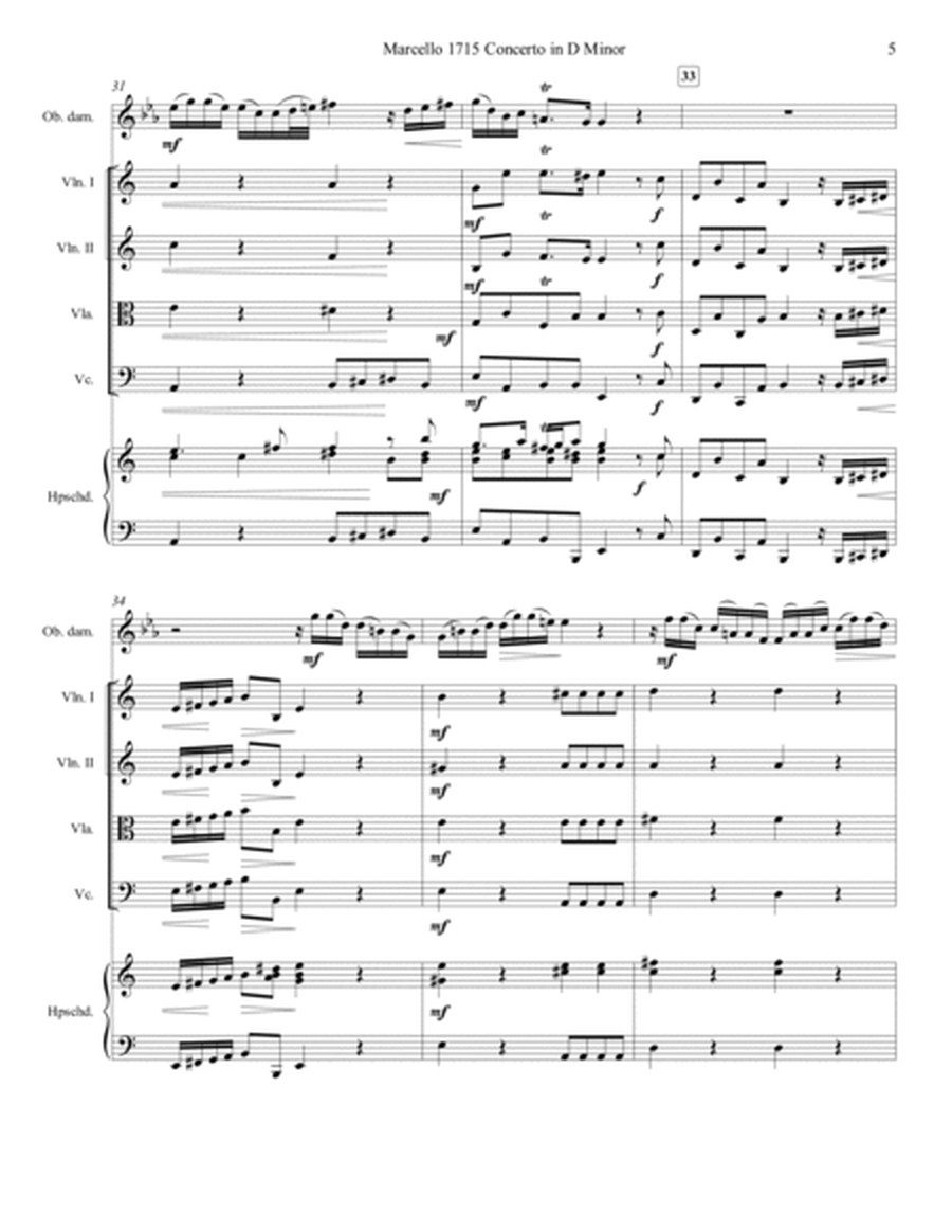 Marcello Oboe Concerto in A Minor for Oboe d'amore