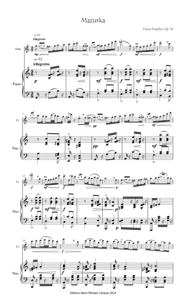 Doppler, Mazurka for flute & piano image number null
