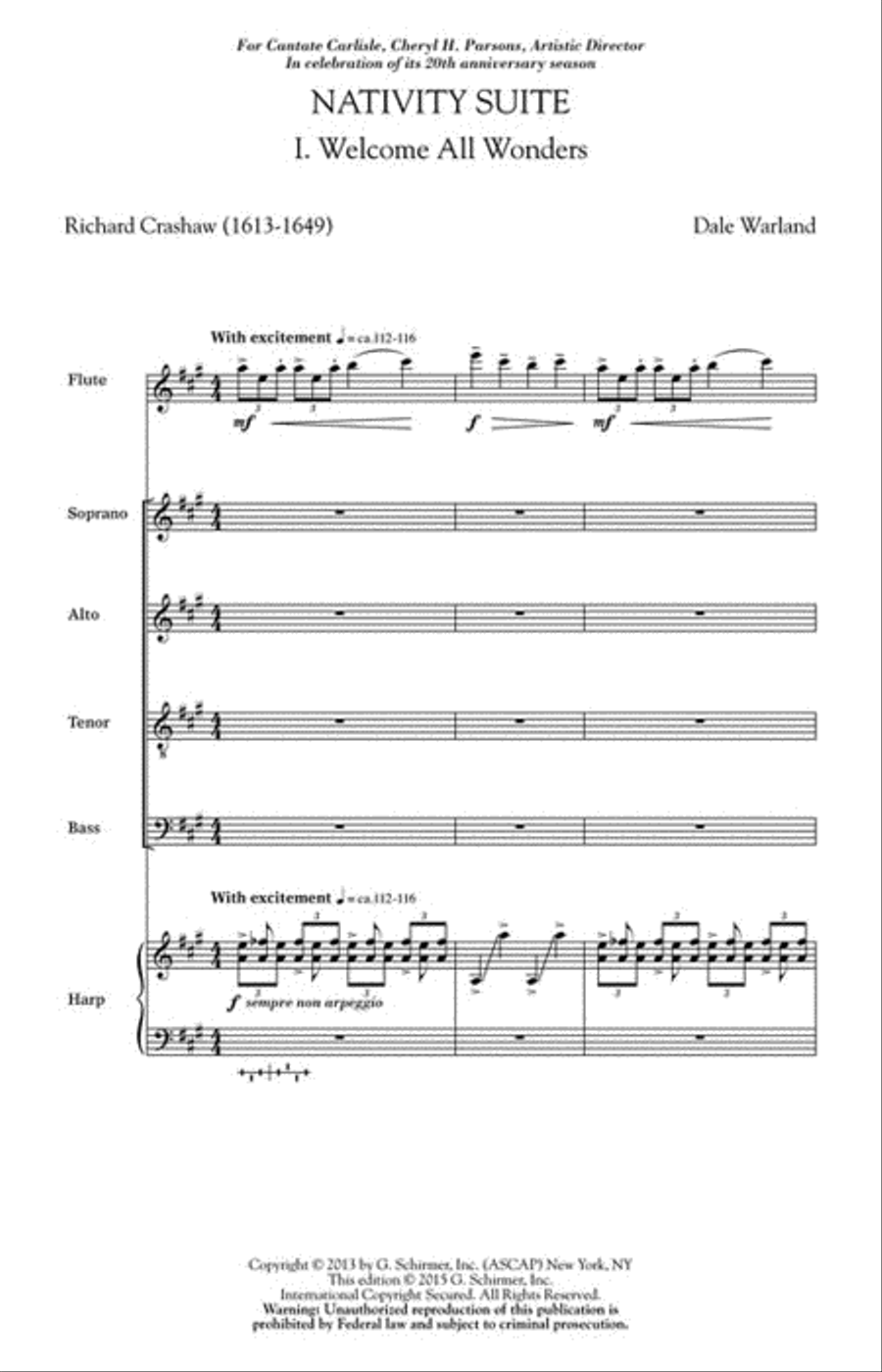 Welcome All Wonders 4-Part scores gallery preview page 2