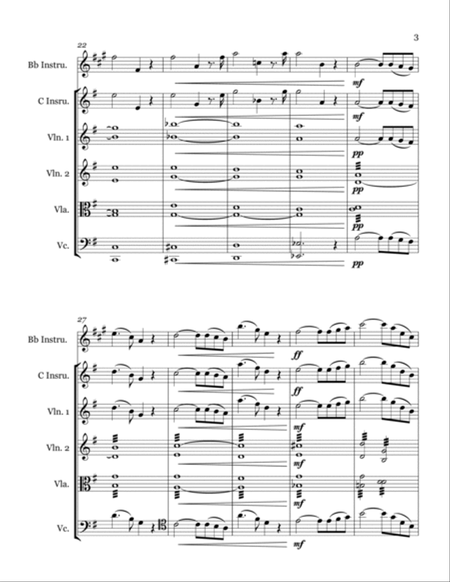 Ave Maria Ave Maria B-Flat Clarinet scores gallery preview page 3
